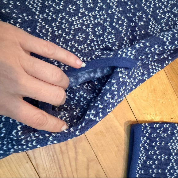 Women's Blue Patterned Jacket - Picture 4 of 6